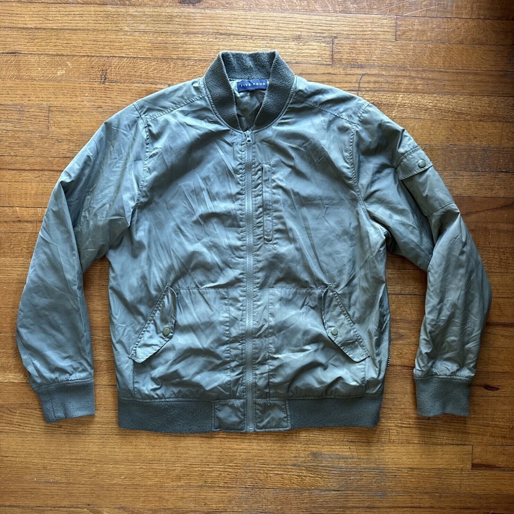 Five Four Army Print Bomber Softshell Jacket Size Large